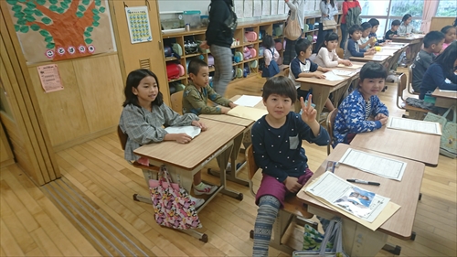 5日・授業参観でバスケットボール！
